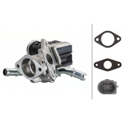 HELLA  6Nu 010 171-901 Vanne Egr - &Eacute;lectronique - 5P&ocirc;le - Avec Joints