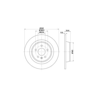 HELLA  8Dd 355 118-841 Disque De Frein - 54593Pro - Rev&ecirc;tu