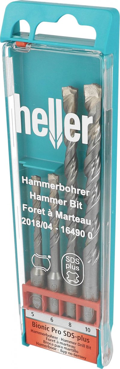 HELLER  - coffret de forets sds+ 4 pi&egrave;ces 164900