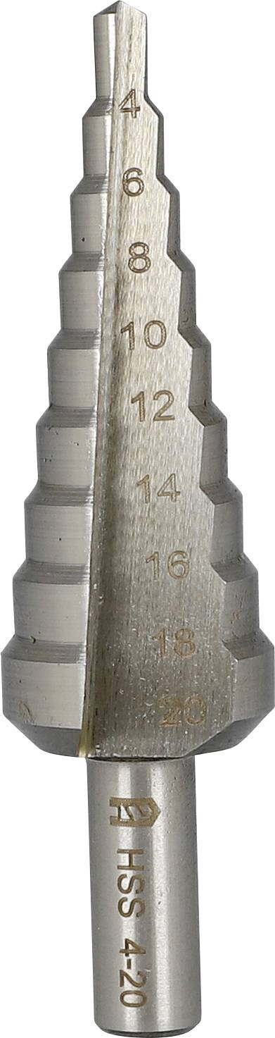 HELLER  - Fraise etagee hss d : 4-20mm avec queue cylindrique