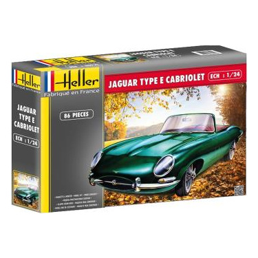 HELLER  Jaguar Type E Cabriolet 84 pi&egrave;ces