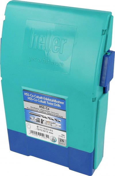 HELLER  Tools 219655 Foret acier set ""990"" en acier inoxydable/cobalt/HSS, Argent