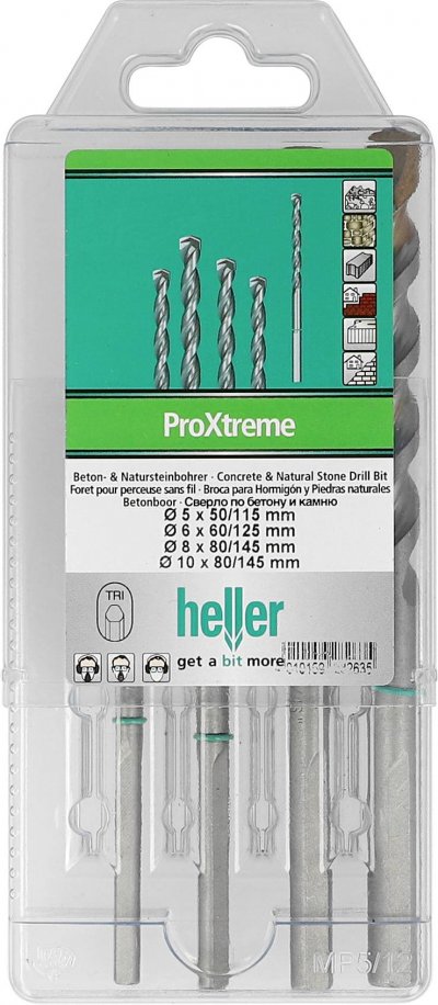 HELLER  Tools 282635 Foret b&eacute;ton/pierres naturelle ""3750 Pro Xtreme"", Argent