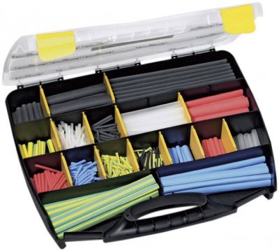 HELLERMANNTYTON Hellermann 380-03002 Warmschrumpfschlauchset 3:1 Universal verschiedene Farben