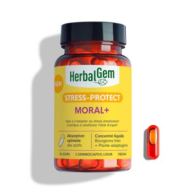 HERBALGEM  Stress Protect Moral+ 30 Gemmocaps - Pot 30 gemmocaps