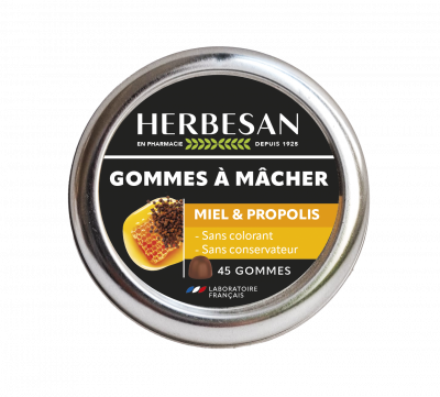 HERBESAN &reg; Gommes &agrave; macher Miel et Propolis