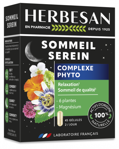HERBESAN &reg;-NOCTAPHYT - SOMMEIL SEREIN- 45 g&eacute;lules