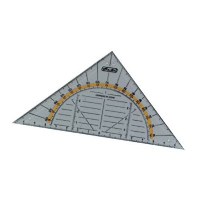 GENERIQUE Herlitz 08700304 triangle Plastique Transparent 1 pi&egrave;ce(s), &Eacute;querre