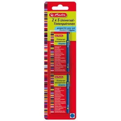 GENERIQUE Herlitz 10412070 recharge pour stylos Bleu 5 pi&egrave;ce(s), Encre