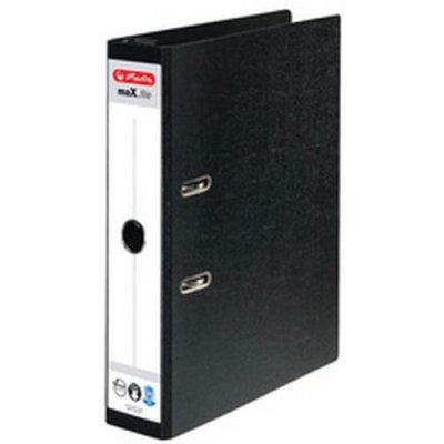 MANUTAN Herlitz 10842284 Classeur &agrave;&nbsp; anneaux Noir