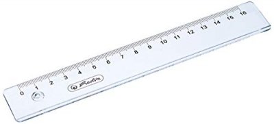 GENERIQUE Herlitz 8700601 r&egrave;gle R&egrave;gle de bureau 160 mm Plastique Transparent 1 pi&egrave;ce(s), R&eacute;gle