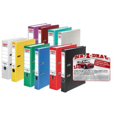 HERLITZ  Classeur Max.File Nature Plus &Agrave; Levier Dos De 80 Mm Rouge