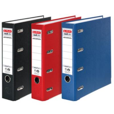 HERLITZ  Double Classeur Max.File En Pp, Larg. Dos: 70mm,Bleu