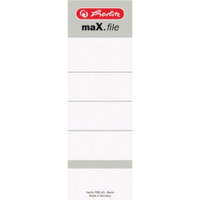 Herlitz Etiquettes Dde Dos Pour Classeurs Max.File, 54 X 190
