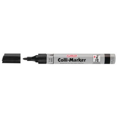 MANUTAN Herlitz Marqueur Permanent "Collimarker", Noir, Pointe Ogive