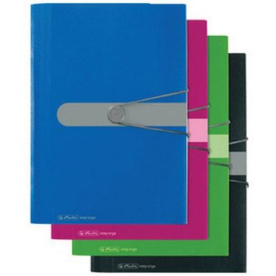 MANUTAN Herlitz Trieur easyorga to go, 12 compartiments, framboise - Lot de 2