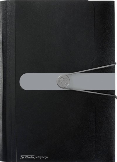Herlitz Trieur easyorga to go, 12 compartiments, noir - Lot de 2