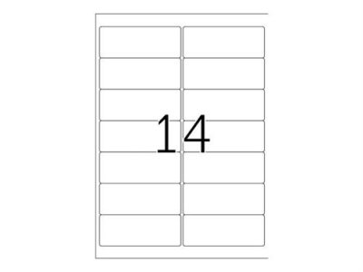 HERMA  10016 &Eacute;tiquettes movables/amovibles 99,1 x 38,1 A4 350 pi&egrave;ces Blanc