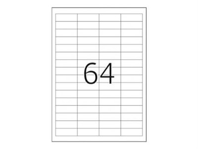 HERMA  4226 &Eacute;tiquettes correction/couverte 48,3 x 16,9 A4 Blanc