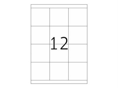 HERMA  4617 &Eacute;tiquettes 70 x 67,7 Premium A4 2400 St Blanc