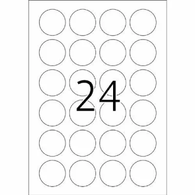 HERMA  8023 Etiquette A4 &Oslash; 40 mm film, brillant transparent 600 pc(s) permanente Etiquette plastique