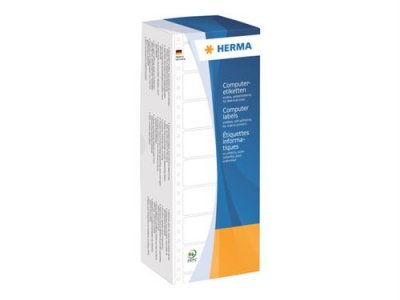 HERMA  8203 Etiquettes d'ordinateur 101.6 x 73.8 mm Matt Papier Lot de 2,000 Blanc
