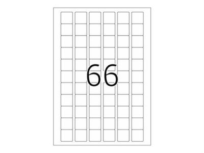 HERMA  etiq.inkjet 25,4x25,4 25f. Din a4 1650pcs blanc 8831 DFX-163319