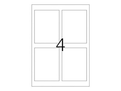 HERMA  etiq. Inkjet bout. 90x120 10f. Din a4 40 pi&egrave;ces 8882 DFX-163312