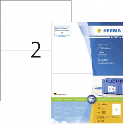 HERMA  Etiquette universelle PREMIUM, 210 x 148 mm, blanc