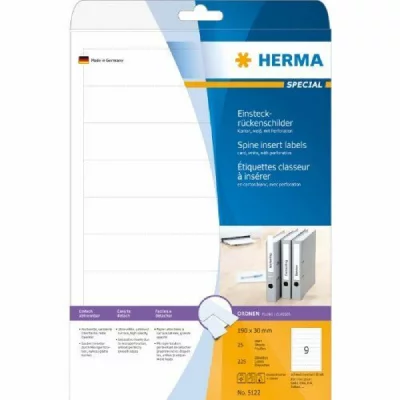 HERMA  Etiquettes Classeur 190 X 30 Mm 225 Etiquettes