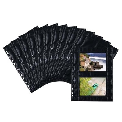 HERMA  fotophan 10x15 horizontal 10 feuilles noir 7786