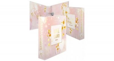 HERMA   Hochzeitsordner "Love Story", Din A4 Noir