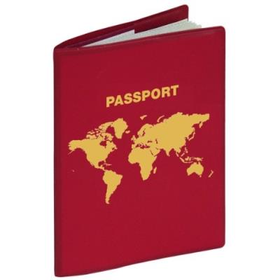 HERMA  Rfid Protector For Passport 2 Inner Bags Case Rouge