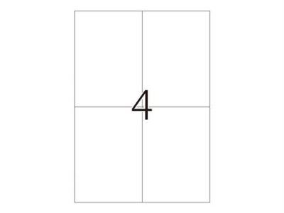 HERMA  Typenschildetiketten A4 silb. 105x148 mm Fol