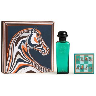HERM&Egrave;S Coffret 2 pi&egrave;ces eau verte orange