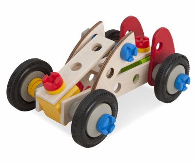 HEROS  - 100039016 - Voiture de Course - Constructor - 50 pi&egrave;ces - Beige
