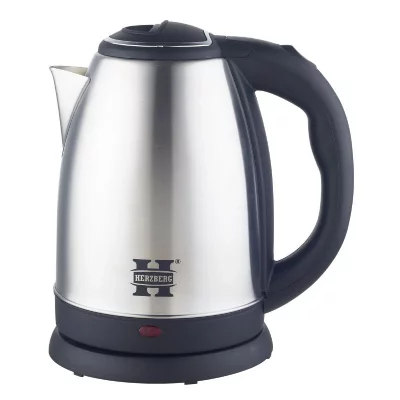 HERZBERG  - Bouilloire &eacute;lectrique 1.8L inox sans fil argent HG5011-SIL