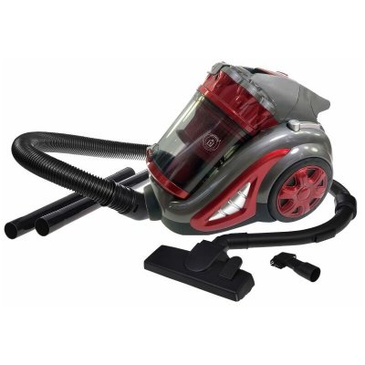 HERZBERG  HG-8047RED: Aspirateur Sans Sac Multi-Cyclone - Bleu