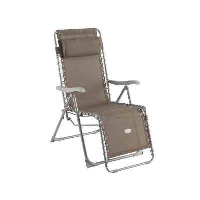 HESPERIDE  Fauteuil d&eacute;tente d'ext&eacute;rieur Hesp&eacute;ride Silos taupe