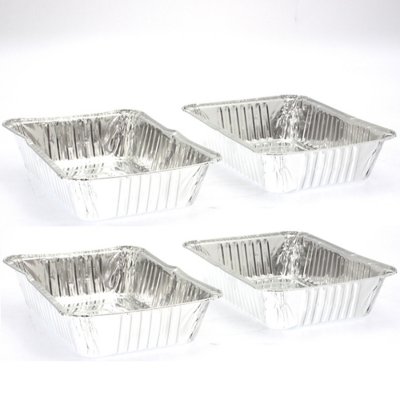 HESPERIDE Hesp&eacute;ride - Lot de 3 barquettes de cuisson en aluminium pour barbecue - Petit mod&egrave;le