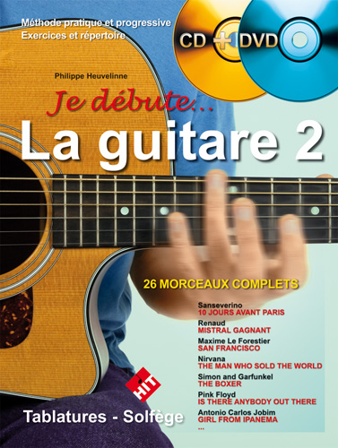 HIT DIFFUSION Heuvelinne P Je Debute La Guitare Vol2 Cd Dvd