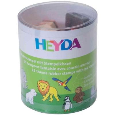 GENERIQUE Heyda kit de timbres &agrave; motifs aminaux de zoo, en boite 204888491