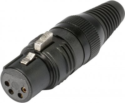 HICON  Prise XLR 4 broches HI-X4CF-G - Connecteurs XLR 4 pol.