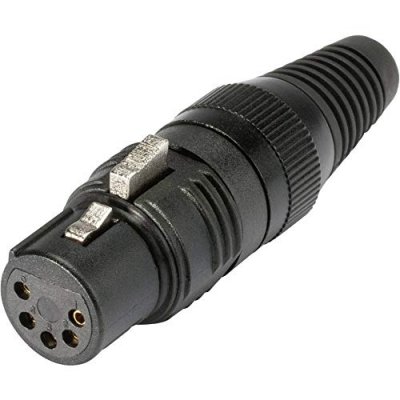 HICON  Prise XLR 5 broches HI-X5CF-G - Connecteurs XLR 5 pole