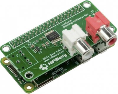 HIFIBERRY  DAC+ Zero - Carte son audio pour RaspBerry Pi Zero et A+,B+, 2B et 3B