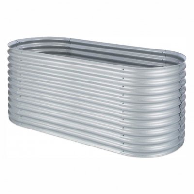 BLUMFELDT High Grow Carr&eacute; Potager Sur&eacute;lev&eacute; Plantations 2,0 M Zinc-alu Argent&eacute;