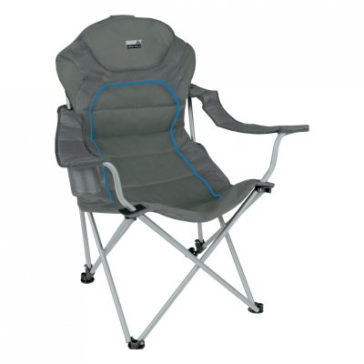 HIGH PEAK  Alicante chaise pliante 62 x 60 x 105 cm gris fonc&eacute;/bleu