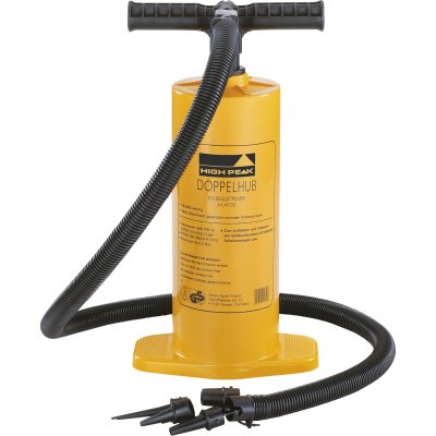HIGH PEAK  Pompe Double-Action Jaune 20,5 X 13,4 X 39,7 Cm