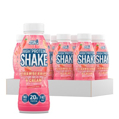 APPLIED NUTRITION High Protein Shake - Strawberries & Cream Pack De 8