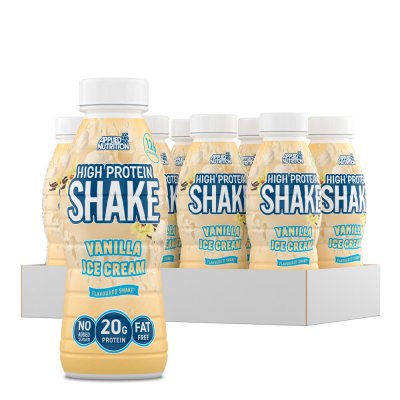 APPLIED NUTRITION High Protein Shake - Vanilla Ice Cream Pack De 8